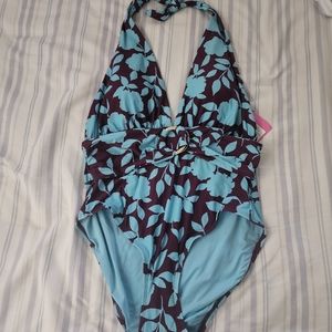 Kate Spade One Piece Floral Bathing Suite XL